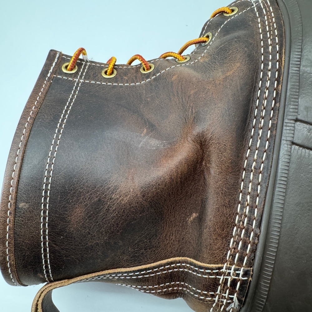 L.L. Bean 8" Duck Boots Mens 12 Brown Excellent Flannel Lined Made in USA 507682 - Picture 10 of 13